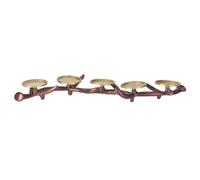 Beliani Candle Holder Cleonae Metal 7 Cm Brown