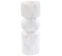 Beliani Candle Holder Ioannina Stone 20 Cm White