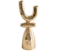 Beliani Candle Holder Kradenik 33 Cm Metal Gold