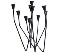 Beliani Candle Holder Matosinhos 54 Cm Metal Black