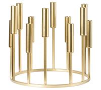 Beliani Candle Holder Trafaria Metal 26 Cm Gold