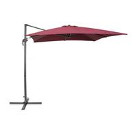 Beliani Cantilever Parasol 250 Cm Monza Burgundy
