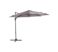 Beliani Cantilever Parasol 294 Cm Savona Dark Grey
