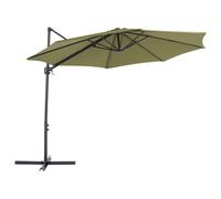 Beliani Cantilever Parasol 295cm Savona Ii Olive Green, Green
