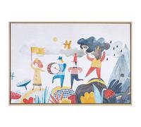 Beliani Canvas BIBBIENA Kids Motif 63 x 99 cm Multicolour, Multi