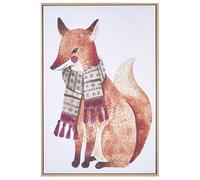 Canvas MUCCIA Animal Motif 63 x 99 cm Brown