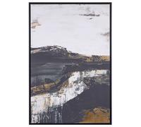 Canvas STATTE Abstract Motif 63 x 93 cm Black