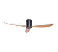 Beliani Ceiling Fan Malad Black, Black
