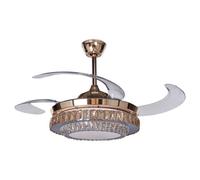 Ceiling Fan with Light ASHLEY with Remote Gold