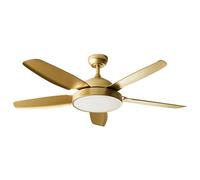 Beliani Ceiling Fan With Light Goshaaba With Remote Led Brass
