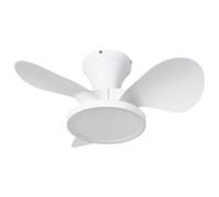 Ceiling Fan with Light PUNTI with Remote LED White