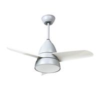 Beliani Ceiling Fan With Light Strawberry With Remote Led Grey