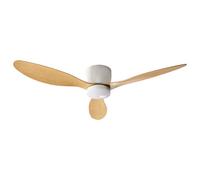 Beliani Ceiling Fan With Light Vembar With Remote Led Light Brown