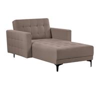 Beliani Chaise Longue Aberdeen Fabric Taupe