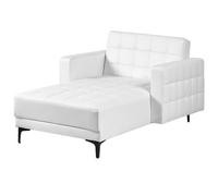 Chaise Longue ABERDEEN Faux Leather White