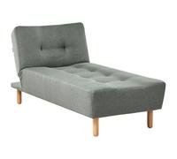 Beliani Chaise Longue Alsten Fabric Green