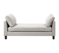 Chaise Longue ARCHIANE Fabric Light Grey