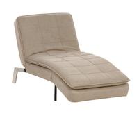 Beliani Chaise Longue Loiret Fabric Beige
