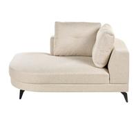 Beliani Chaise Longue Marum Faux Linen Light Beige