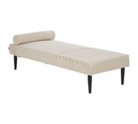 Beliani Chaise Longue Mauriac Fabric Beige