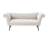 Beliani Chaise Longue NANTILLY Fabric Light Beige