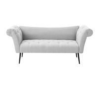 Beliani Chaise Longue Nantilly Fabric Light Grey