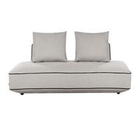 Beliani Chaise Longue Seillans Fabric Light Grey