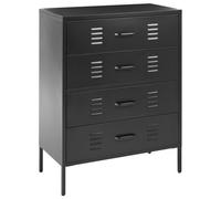 Beliani Chest Of Drawers Enago Metal Black
