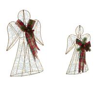 Beliani Christmas Decoration Annsjon Angel 30/40 Cm Multicolour