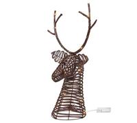 Beliani Christmas Decoration Led Dybeso 60 Cm Reindeer Dark Brown