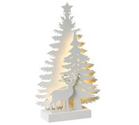 Christmas Decoration LED FEMAN Christmas Tree Reindeer 36 cm White