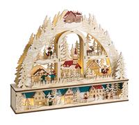 Beliani Christmas Decoration Led Norsjo 36 Cm Light Brown