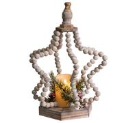 Beliani Christmas Decoration Led Patari 42 Cm Star Light Brown