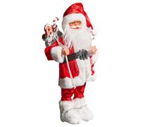 Beliani Christmas Decoration Ormsavatnet Santa Claus 45 Cm Red