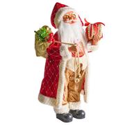 Beliani Christmas Decoration Ramvatn Santa Claus 44 Cm Red