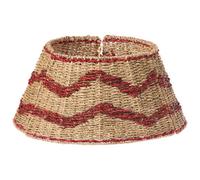 Beliani Christmas Tree Collar Hiver Seagrass Red 51 Cm