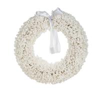 Beliani Christmas Wreath Aresjon 40 Cm White