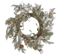 Beliani Christmas Wreath Hovila 45 Cm Gold