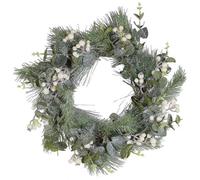 Beliani Christmas Wreath Jurmu 54 Cm Green