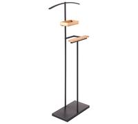 Beliani Coat Stand Pipoon With Shelves Black