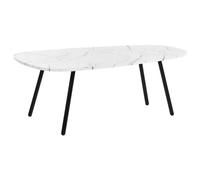 Coffee Table BIDDLE White Marble
