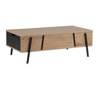 Beliani Coffee Table Blackpool Brown/ Black With Storage