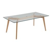 Beliani Coffee Table HUDSON Glass Transparent