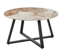 Beliani Coffee Table Ivins Ceramic White Marble