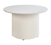 Beliani Coffee Table LEONA Ceramic Light Beige