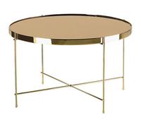 Beliani Coffee Table Lucea Tempered Glass Gold