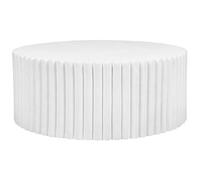 Beliani Coffee Table Pozza Ii 117 Cm 117 Cm White