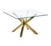 Coffee Table STARLIGHT Tempered Glass Gold