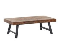 Coffee Table WARTON Pine Wood Dark Brown