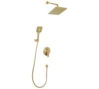 Beliani Concealed Shower Set With Rainshower Canaima Gold